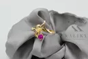Amethyst 14K Yellow gold Ring Vintage style vrc095y